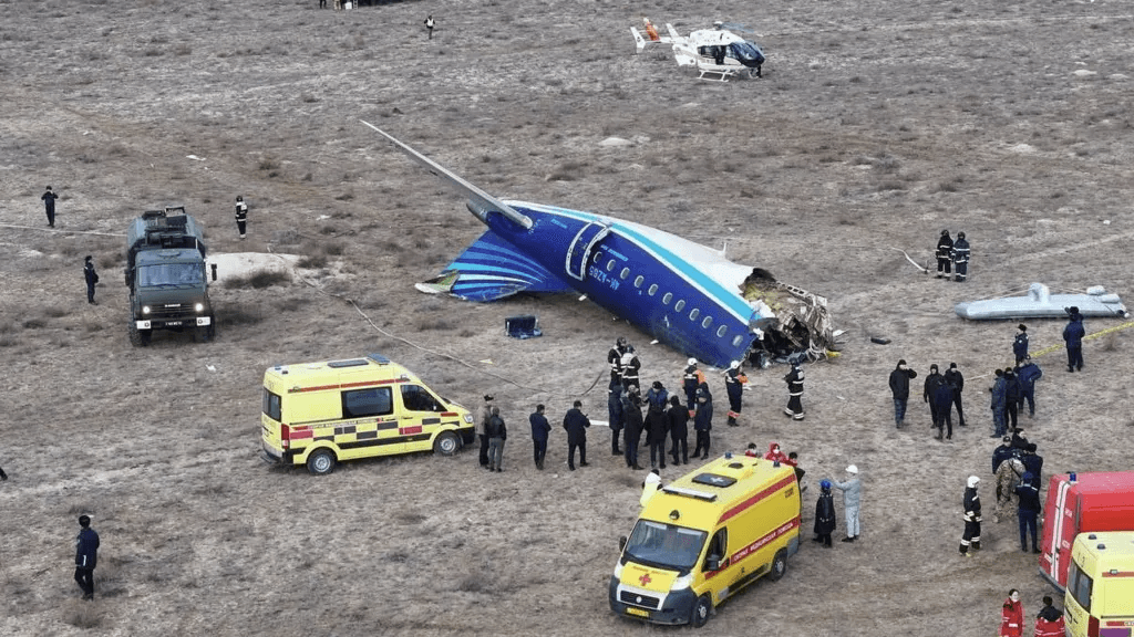 An Azerbaijan Airlines passenger plane has crashed in Kazakhstan. 1 Plane Crash today