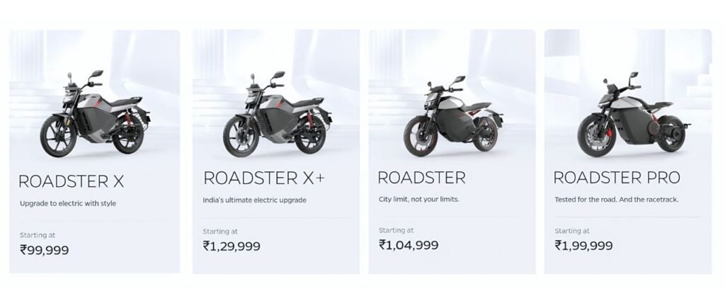 OLA Roadster इलेक्ट्रिक बाइक आई जबरदस्त फीचर्स और हैरान कर देने वाली कीमत के साथ 3 OLA Roadster Electric Bike Price