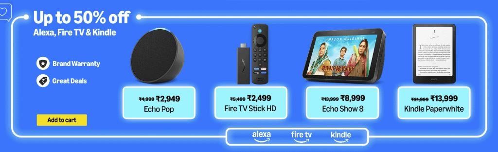 Amazon Prime Day 2025 के सबसे जबरदस्त ऑफर जो आप मिस नहीं करना चाहेंगे 6 Prime Day स्मार्ट डिवाइसेस और ई-रीडर