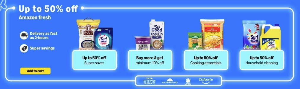 Amazon Prime Day 2025 के सबसे जबरदस्त ऑफर जो आप मिस नहीं करना चाहेंगे 5 ग्रोसरी और दैनिक उपयोग